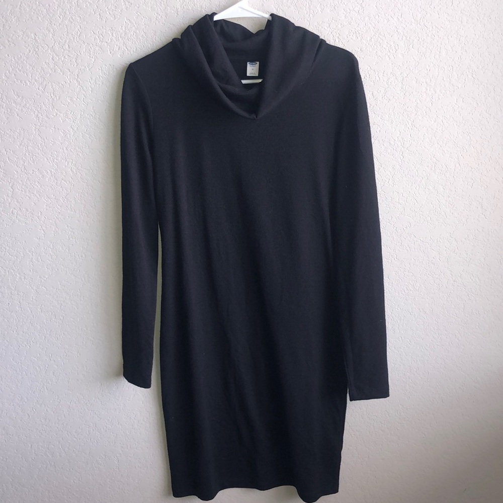 Black Cowl Neck Dress